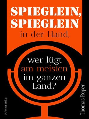 cover image of Spieglein, Spieglein in der Hand